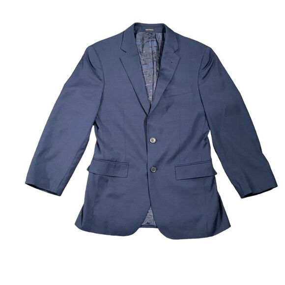 JOSEPH ABBOUD Men’s Size 36/30 Blue Wool Polyester Sport Coat Blazer Suit Jacket - Picture 11 of 16